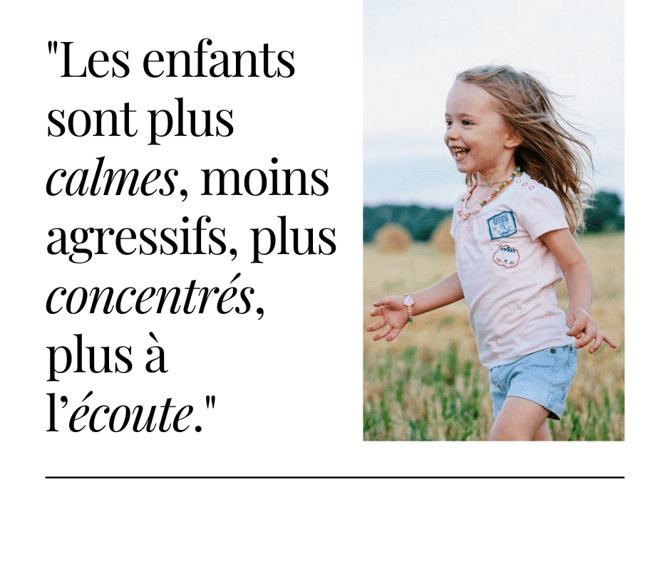 Les enfants dans la nature