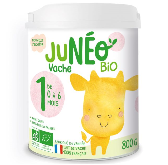 Lait infantile en poudre bio pour nourrissons sans huile de palme - FRANCE  BéBé BIO